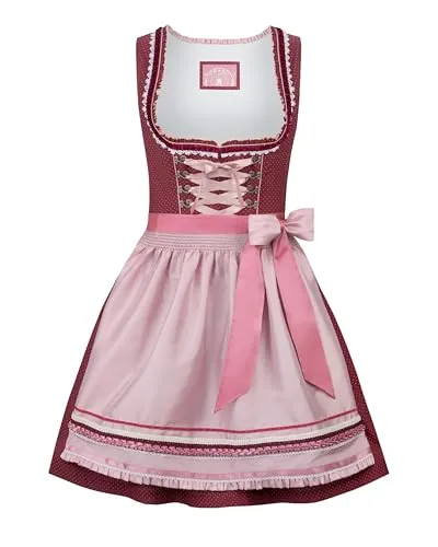 Stockerpoint Damen Harper Midi Dirndl in Altrosa, Größe 32