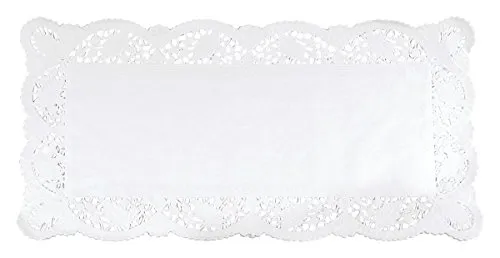 Staedter Haus Rechteck Tortenspitze, weiß, 6