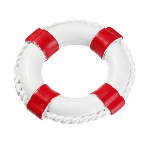 Rettungsring 4,5 cm, rot/weiss, 1 Stück, Maritime Deko