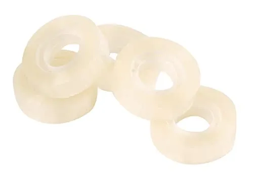Q-CONNECT KF17486 Transparentes Klebefilm Klebeband / 12 Rollen / 12 mm x 10 m/für Schule, Heim und Büro