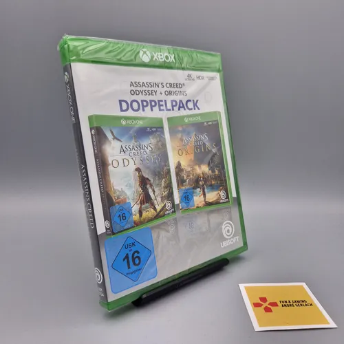 Assassin's Creed Odyssey + Origins für XBox One - Spannende Action-Adventure-Spiele in einem Paket, ideal für Fans von epischen Geschichten und historischen Welten.