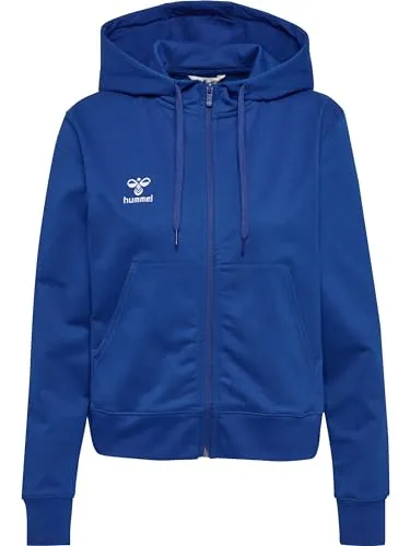 hummel Damen Hmlgo 2.0 Zip Hoodie Woman Sweatshirt - Funktionsjacken mit atmungsaktivem Material, ideal für Sport und Freizeitaktivitäten, bietet Komfort und Stil.