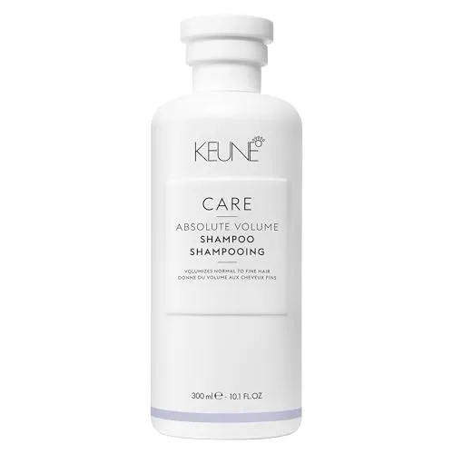Keune Care Absolute Volume Shampoo 300 ml - Shampoo für mehr Volumen und Glanz, angereichert mit Weizenproteinen und flüssigem Keratin für dickere Haarsträhnen.