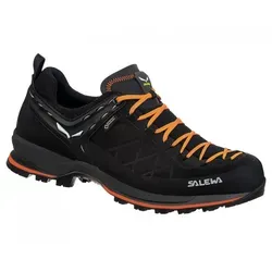 Salewa MS MTN Trainer 2 GTX 12 black/carrot - Robuste Wanderschuhe - Wanderschuhe mit 1,6 mm Veloursleder und Vibram-Sohle. Ideal für alpine Zustiege, wasserdicht dank GORE-TEX® und 15 % leichter für besten Komfort.