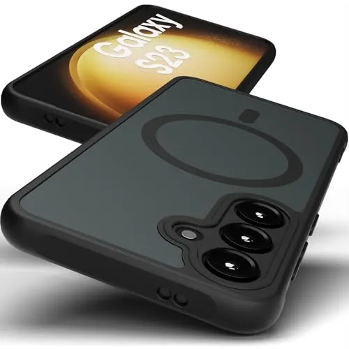 GreenHec Magnettisch Hülle für Samsung Galaxy S25 S24 S23 Ultra Plus - MagSafe Magnet kompatibles Cover Case Handyhülle, mag-Safe Schutz (Samsung Galaxy S23)