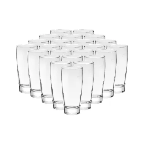 Van Well Willi Becher 0,2 l - 24er Set - Gläser Set für Bier, Wasser und Softdrinks, langlebig und spülmaschinenfest, ideal für Gastronomie und Haushalt.