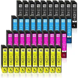 40er Pack Druckerpatronen 16 16XL kompatibel mit Epson WF-2760 - Hochwertige Druckerpatronen für Epson WF-2760 im 40er Multipack. Lange Druckreichweite und lebendige Farben für alle Anwendungen. Zuverlässig und einfach zu handhaben.