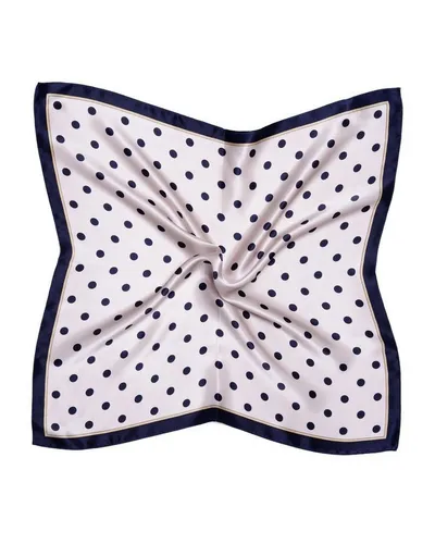 MayTree Seidentuch quadratisch, kleine Punkte 53x53 cm, Nickituch, Bandana-Schal, (Stück), 100% Seide