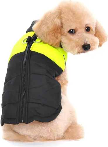 Hundemantel, Hundemantel Wasserdicht Hundejacke Winter Warme Jacke für Kleine Mittelgroße Große Hunde Hundebekleidung Hundepullover Wintermantel, S, hellgrün