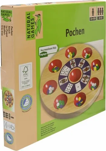 Natural Games Pochen Spiel, 24,5 cm, FSC-zertifiziert