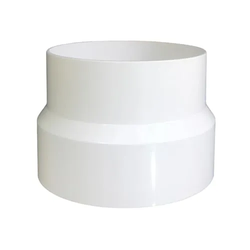 JSIXASO Reduzierverbinder Lüftungssystem Verbinder 100mm auf 110mm Lüftungsrohr Reduktion Verbindungsstücke für PVC Lüftungsschlauch(100mm auf 110mm)