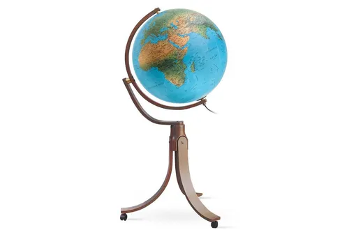 Standglobus DP 5060: Klassischer Leuchtglobus mit 50 cm Durchmesser - Geowissenschaften: Der DP 5060 Stand-Leuchtglobus bietet eine detailreiche physisch/politische Weltkarte und sorgt für beeindruckende Beleuchtung in jedem Raum.