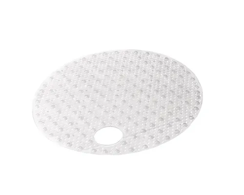 RIDDER Duscheinlage Ø 54 cm Lense transparent - Sonstige Badaccessoires - Rutschfeste Gummimatte für sicheres Duschen, TÜV-geprüft und einfach zu reinigen durch Saugerbefestigung.