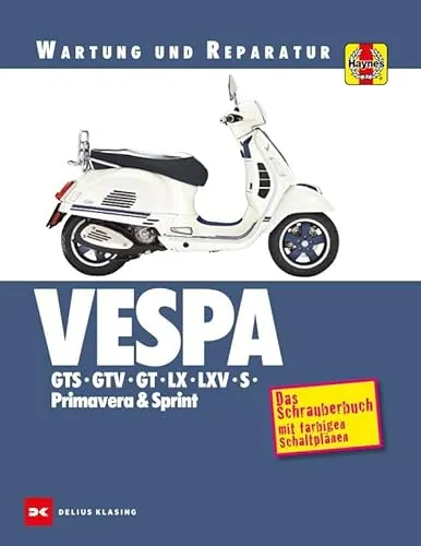 Vespa GTS, GTV, GT, LX, LXV, S, Primavera & Sprint: Wartung und Reparatur - Umfassender Wartungs- und Reparaturleitfaden für Vespa-Modelle, ideal für DIY-Enthusiasten und Vespa-Liebhaber.