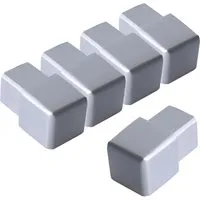 Dalsys Endstück Quadratprofil 5x12,5mm Alu Eloxiert Silber Matt - Dalsys Fliesenschienen Endstück aus eloxiertem Aluminium für stabilen Kantenschutz. Schützt vor Absplitterungen und sorgt für einen eleganten Abschluss. Ideal für langlebige Fliesenprojekte.