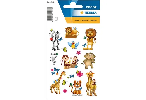 HERMA Sticker Herma Sticker DECOR Tiere Dschungel 1 Bl