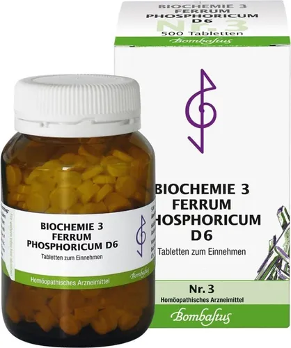 BIOCHEMIE 3 Ferrum phosphoricum D 6 Tabletten 500 St