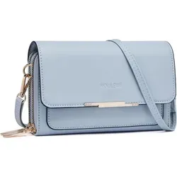 Roulens Kleine Kunstleder Umhängetasche mit Kartenschlitz