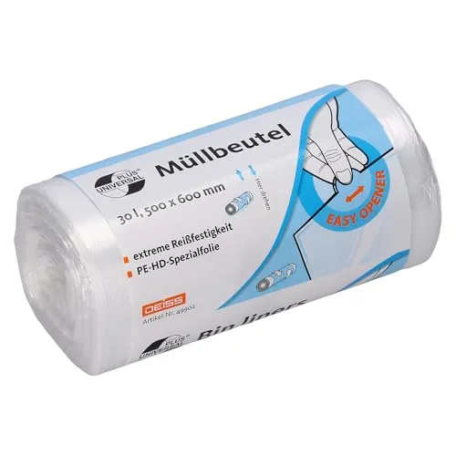 Müllbeutel DEISS UNIVERSAL PLUS 30 L, 100-er Pack