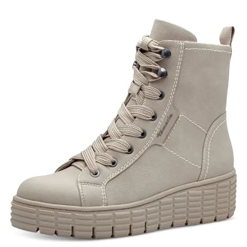 Tamaris Damen Stiefelette Vegan - SHELL, EU 39 - Wanderschuhe aus synthetischem Obermaterial mit Touch-IT Technologie für hohen Komfort und eine bequeme Passform, ideal für vielseitige Outfits.