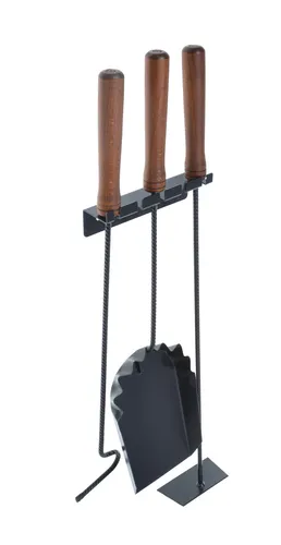 Kaminbesteck wandhängend Kaminzubehör Kamin Kaminwerkzeug 3 tlg.