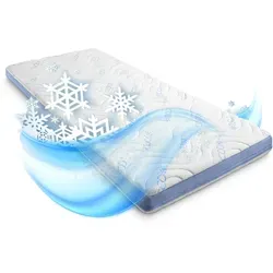 Kaltschaumtopper CloudComfort Cool 80 x 200 cm H2/H3 - 7-Zonen Matratzenauflage für optimalen Schlafkomfort, kühlend im Sommer und wärmend im Winter, ideal für alle Matratzenarten und Boxspringbetten.