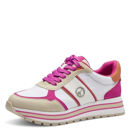 Tamaris Sneaker 1-23727-42 595 normal - Damen-Sneaker mit leichtem Materialmix für optimalen Tragekomfort und herausnehmbarer Sohle. Sportlich-elegantes Design für vielseitige Kombinationsmöglichkeiten.