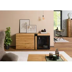 Sideboard Wildeiche 161x45x75 natur geölt ROTTERDAM