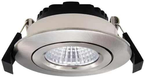DOTLUX LED-Leuchte CIRCLEminidim 6W 3000K - dimmbar und spritzwassergeschützt - Lampen: IP44 Downlight mit flachem Aluminiumgehäuse, hervorragende Dimmung und blendfreies Licht für eine angenehme Atmosphäre.