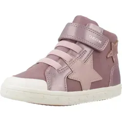 Geox Gisli Sportschuhe Rosa EU 25 - Sneaker für Babymädchen, atmungsaktiv und leicht, ideal für Alltag und Spiel. Sportlich-modernes Design aus Wildleder-ähnlichem Material und Leder.