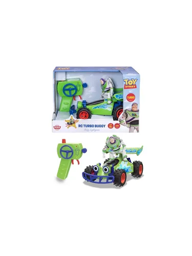 JADA Toy Story Buggy mit Buzz 1:24 - Ferngesteuertes Fahrzeug - RC-Modelle für Kinder ab 4 Jahren, ideal zum Spielen und Fördern der motorischen Fähigkeiten.