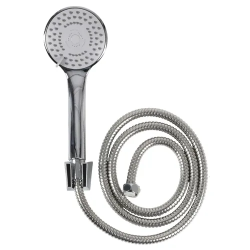 Handbrause-Set Basic 3tlg. Chrome Multifunktionsbrause Duschbrause Duschschlauch