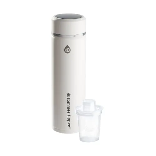 Tommee Tippee PrepGo Babynahrungszubereiter, Kühlt eine Babyflasche perfekt in 2 Minuten, mobile Kühlflasche mit Temperaturanzeige