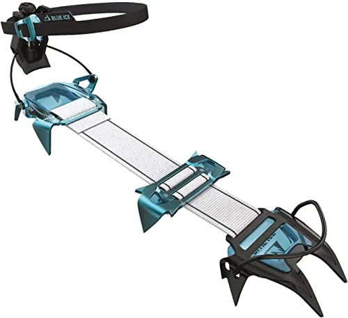Blue Ice Harfang Steigeisen – Blau – One Size - Steigeisen für Bergsteiger, leicht und stabil für optimale Sicherheit auf eisigem Terrain.