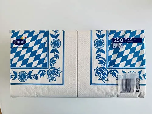 DUNI Zelltuch Serviette 33x33 cm Bayrisch Raute von Duni