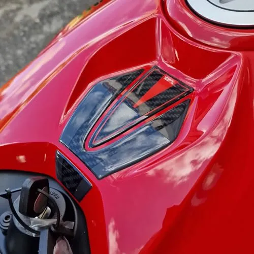 Resin Bike Aufkleber Motorrad Kompatibel Mit Ducati Panigale-Streetfighter V4-V4s 2025. Schlüsselzone vor Stößen und Kratzern. Aufklebersatz 3D-Harzklebstoff