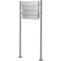 ECD Germany Standbriefkasten mit Zeitungsfach