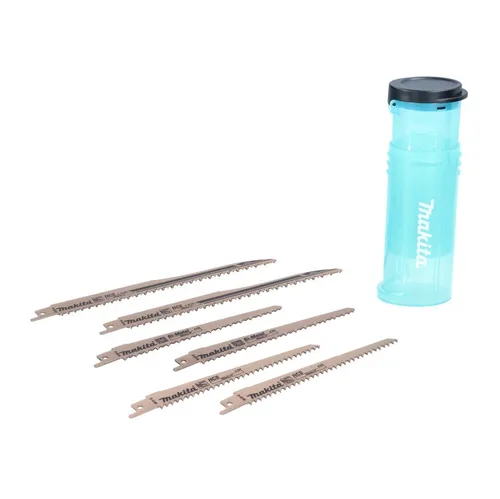 Makita 2x Reciprosägeblatt Sortiment A 12 tlg für Holz - Säbelsägeblätter, 12-teiliges Sortiment für präzises Arbeiten in Holz, ideal für Handwerker und Heimwerker.