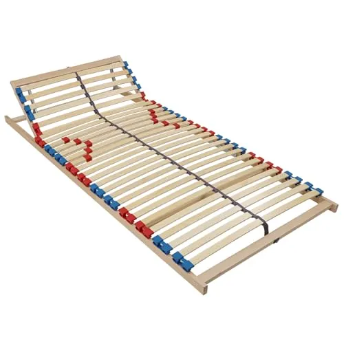Beco Lattenrost Easy Fit K, 140 x 200 cm - 7-Zonen Lattenrost mit 28 Federholzleisten, Kopfteil bis zu 13-fach verstellbar, ideal für alle Matratzentypen, Made in Germany, 100 Nächte Testschlafen.