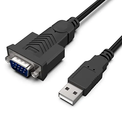 BENFEI USB auf RS232 Seriell Kabel mit Nuss 1,8M, Seriell USB auf RS-232 (9 Pin) DB9 mit PL2303 Prolific Chipsatz, Kompatibel fur Windows 11/10/8.1/8/7, Mac OS X 10.6 und höher (NOT VGA)