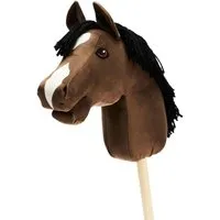 My Hobby Horse Steckenpferd Junior - Steckenpferd für Kinder ab 3 Jahren, handgenäht mit lebensechter Mähne, ideal für kreative Rollenspiele und Förderung der Motorik.
