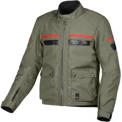 Macna Oryon Motorrad Textiljacke - Wasserdicht in Grün, Größe S - Motorradjacke mit fester Raintex ML Membran, abnehmbarem Thermofutter und Belüftungsöffnungen für optimalen Komfort bei jeder Witterung.