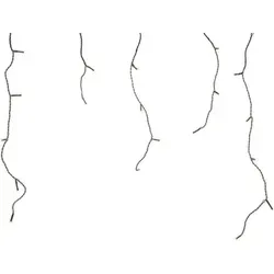 Kaemingk LED Lichtervorhang Icicle Lights 119 Lichter 500 cm Schwarz