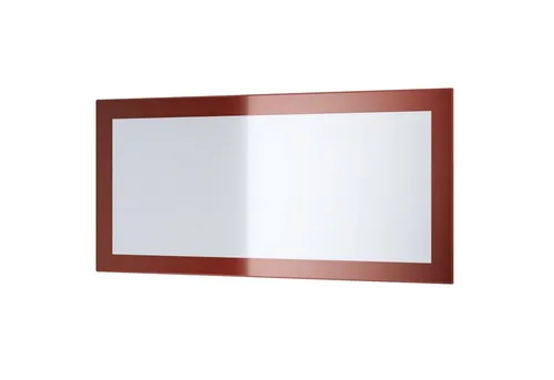 Vladon Wandspiegel Lima V1 - Moderner Spiegel in Bordeaux Hochglanz (89 x 45 cm) - Eleganter Wandspiegel im modernen Design, ideal für Diele, Schlafzimmer oder Bad. Pflegeleicht und vielseitig einsetzbar, mit abgerundeten Rahmenkanten für einen stilvollen Akzent.
