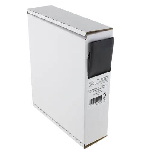 Schrumpfschlauch schwarz 3:1 mit Kleber, 24,0 - 8,0mm, 1,5 Meter - Spenderbox