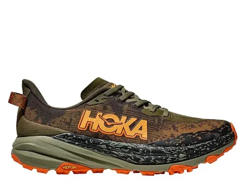 Hoka One One Speedgoat 6 Herren Laufschuhe - Marron - 40.2/3 - Laufschuhe für Herren, ideal für Trailruns auf jedem Gelände dank hervorragender Dämpfung und Grip.