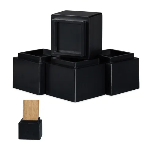 Möbelerhöher Möbelheber 4 Stück - Ideal für 3-Sitzer-Sofas - Möbeluntersetzer aus Holz, mit einer Tragkraft von 100 kg, perfekt für Wohnzimmermöbel. Hochglanzfinish und modernes Design sorgen für eine stilvolle Erhöhung.
