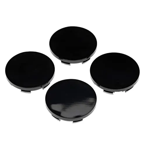 vhbw 4X Nabenkappe Ersatz für C-70103 für Autos, PKW - Auto Radnabendeckel, 51 mm, Schwarz, Kunststoff