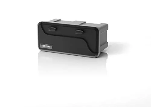 Deichselbox Für Pkw Anhänger Werkzeugkasten Daken Blackit 550 - Doppelverschluss