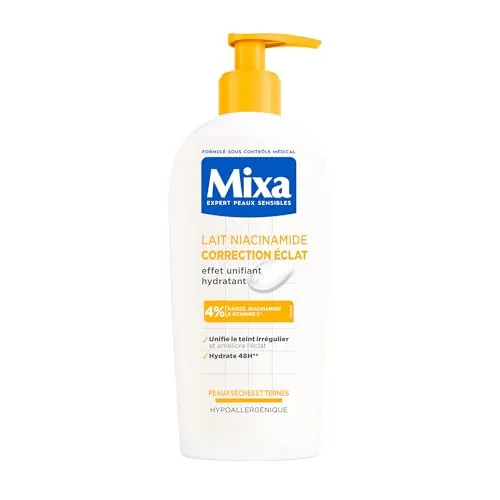 Produktbild Mixa Niacinamid-Milch Helligkeitskorrektur 250 ml
